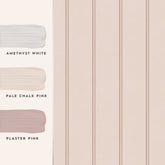 Laura Ashley Chalford Wood Panelling Wallpaper Plaster Pink